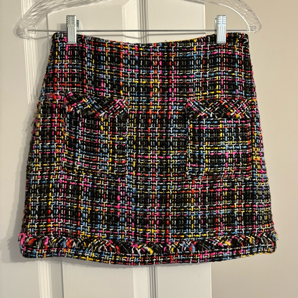 Zara rainbow tweed skirt - Size S